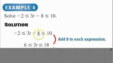 Chapter 1.6, Solving Linear Inequalities, Algebra 2 Advanced