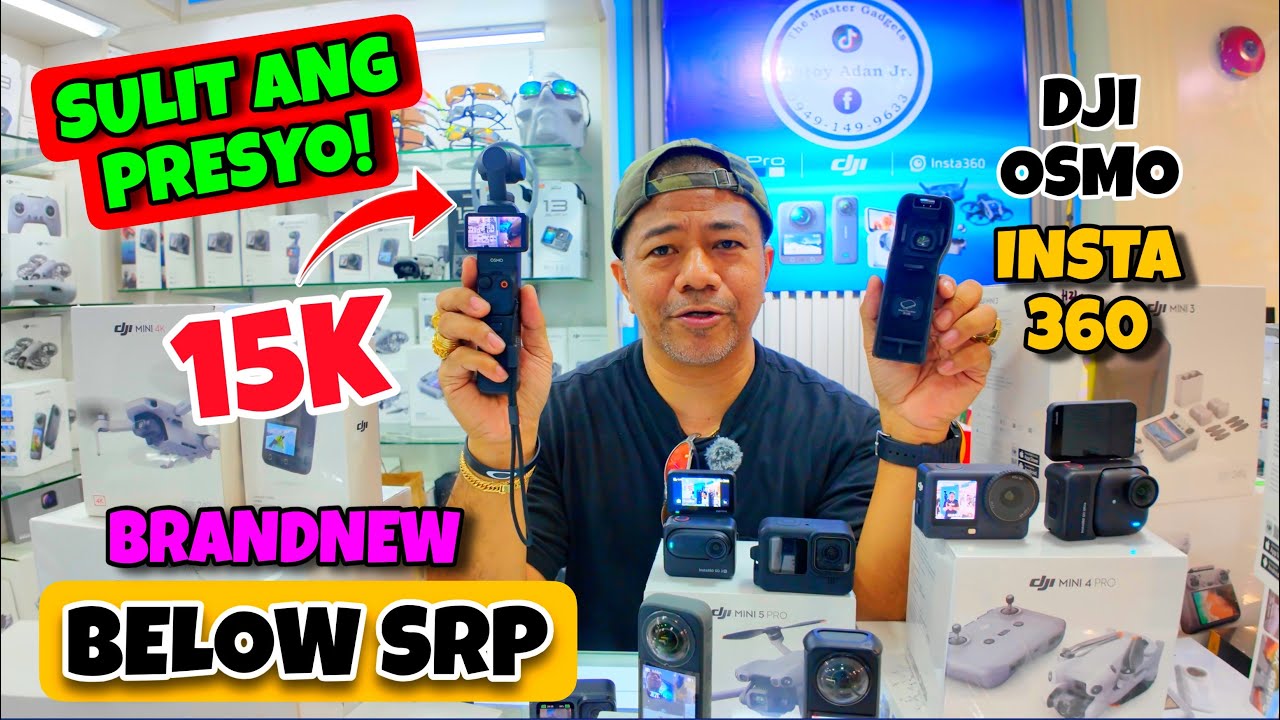 MURANG BILIHAN NG GADGETS SA GREENHILLS | DJI DRONE | DJI ACTION CAMERA PRO 6 INSAT 360 X5 AT IBA PA