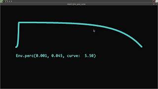 Visualizing Env.perc curve in Processing