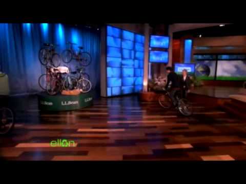 Darren Criss On A Bike Ellen