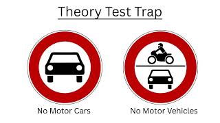 90% Fail This Question! No Motor Cars vs No Motor Vehicles (UK Theory Test)