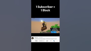 Day 4 of Placing one block for every subscriber i get! #minecraft #minecraftshorts