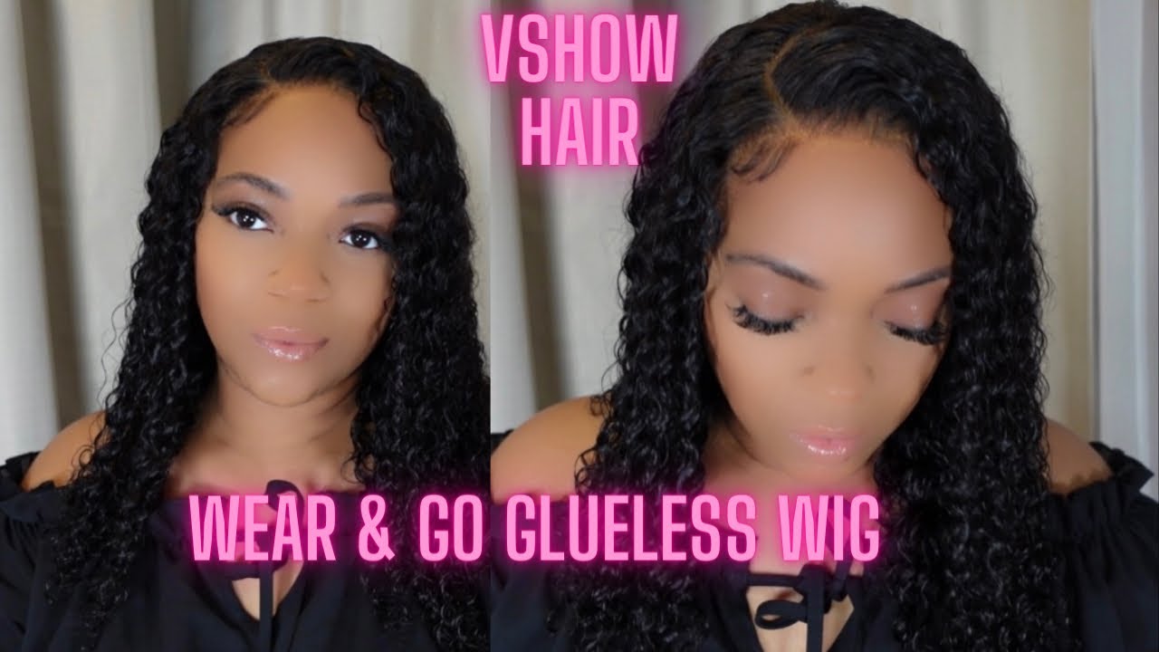 VSHOW Hair // 4x6 Closure Glueless Wear & Go Wig // Mongolian Deep Wave Wig // Curly Glueless Wig