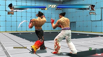 Solo Jin dominates monstrous tag team in Tekken Tag 2!