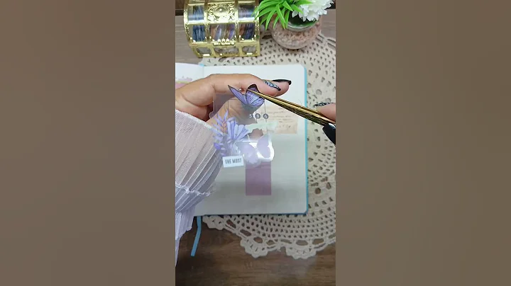 Journal With Me ASMR Purple Theme 💜 Name Request #shorts #asmr #journal #journaling #scrapbooking