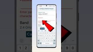 How to set hotspot password | Hotspot me password kaise lagaye | On security in hotspot #shorts