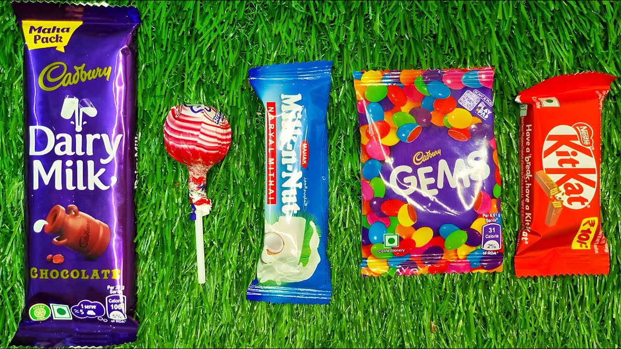 ASMR Chocolate & Candy Unwrapping Video 🍫🍭 | Dairy Milk, KitKat, Lollipop | Satisfying ASMR video