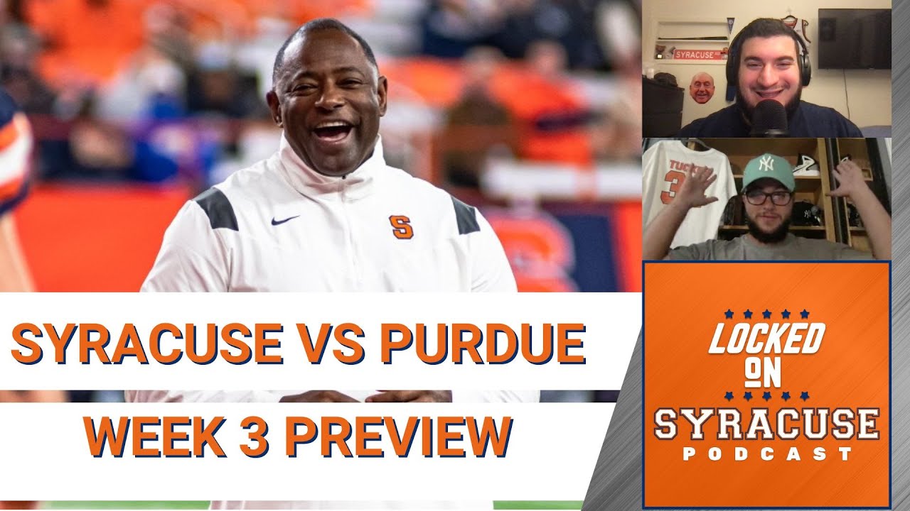 Preview of Syracuse vs. Purdue in Week 3 YouTube