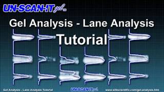 Gel Analysis - Lane Analysis Tutorial