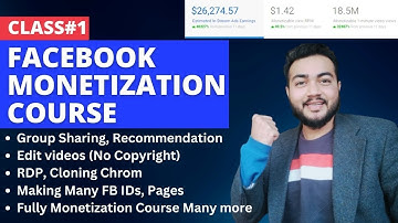 Facebook Monetization Course Class#1 | In-stream ads Course 2023
