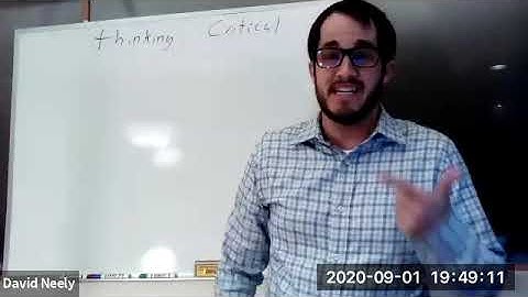 Critical Thinking 1--Arguments, Premises, and Conclusions (9.1.20)