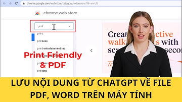 Lưu Nội Dung Từ ChatGPT Về File PDF, Word Trên Máy Tính