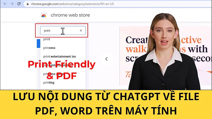 Lưu Nội Dung Từ ChatGPT Về File PDF, Word Trên Máy Tính