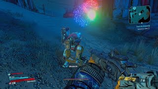 Loader Bot throws firework show