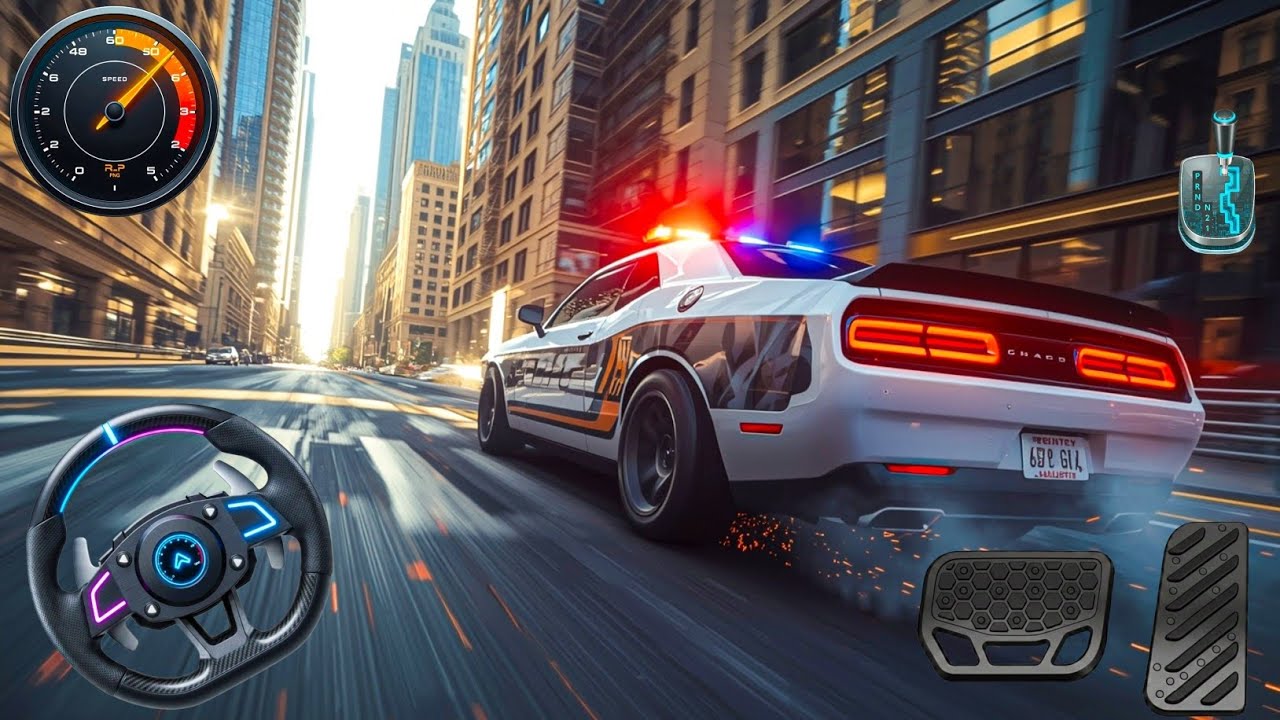 EPIC Police Drift Chase in High Speed City Racing! 🔥 High Speed Muscle Car Action 