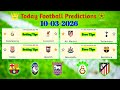 FOOTBALL PREDICTIONS TODAY 10-03-2026 FOOTBALL Betting Tips SOCCER Predictions FOOTBALL Predictions 