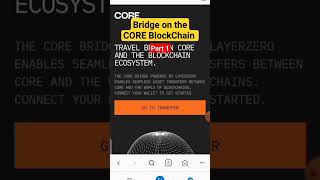 how to #bridge on #CORE #Blockchain with #layerzero.
