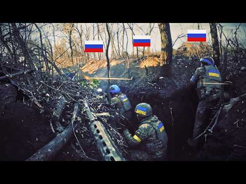 Ukrainian Squad Trapped by Machine Gun Fire — Then the Armored Vehicle Broke Through