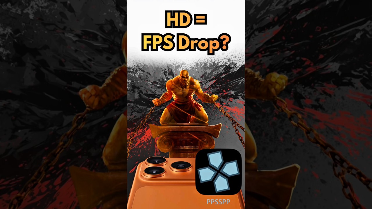 God of War Chains of Olympus Best PPSSPP Settings iPhone 17 Pro Max 1080p HD Textures No Commentary