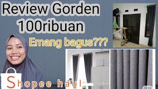 REVIEW GORDEN MURAH 100RIBUAN | SHOPEE HAUL GORDEN IMPORT BLACKOUT