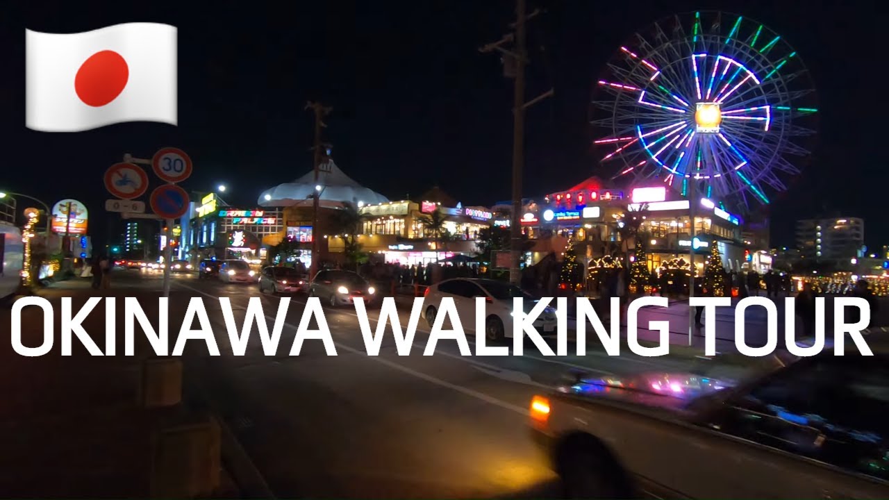 🇯🇵 Okinawa Walking Tour at Night 2019 - American Village | GoPro 7