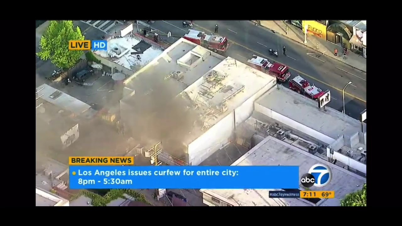 LA county protest get issued curfew