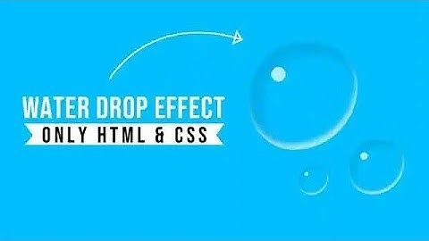 water effect html css | water drop animation css | css water effects #css
