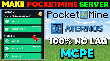 How to make pocketmine server in aternos | How to make pocketmine server | Minecraft pe