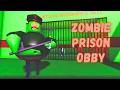 ZOMBIE PRISON RUN Obby Roblox Boss Battle FULL GAME #roblox #scaryobby