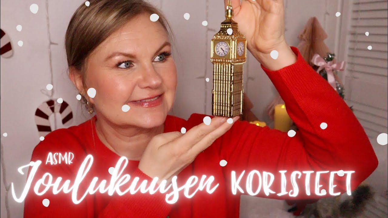 ASMR SUOMI🎄JOULU🎄Esittelen meidän joulukuusen koristeita