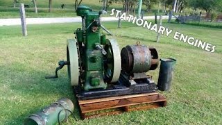Old STATIONARY ENGINES Cold Start Up and Sound