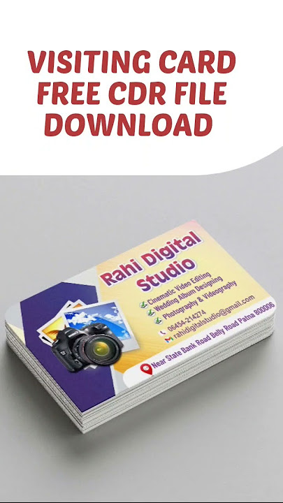 Free Cdr File Download Link in Description| DIGITAL Studio Free Visiting Card CDr File #shorts