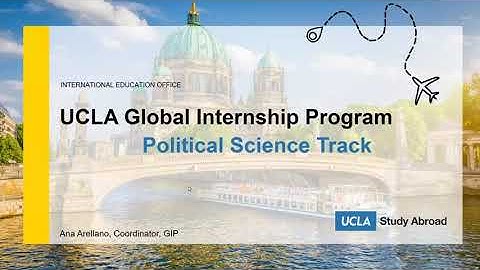 Global Internship Program: Info Session - Political Science Majors