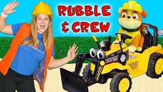 assistant joins paw patrol rubble crew to build spideys treehouse