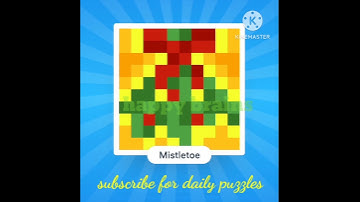 Nonograms color daily challenge 24 December 2023 answer / solution / how to solve #happybrainsyt