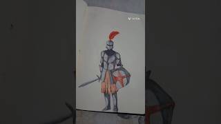 como desenhar um cavaleiro medieval #art #desenho #shorts #viral