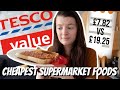 I TRIED THE CHEAPEST FOOD IN THE SUPERMARKET FOR 24 HOURS!