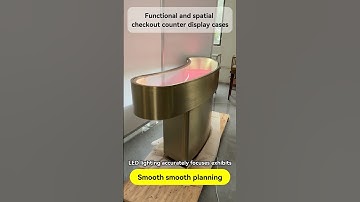 Functional and spatial checkout counter display cases