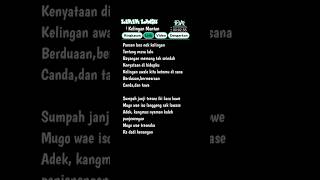 Lirik lagu Kelingan mantan | NDX AKA #Lirikmusik #shortvideo