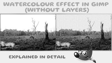 Watercolour Painting Effect in GIMP (without adding layers)