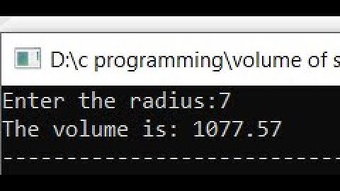 Volume of sphere in C programming !! Described in  Nepali.