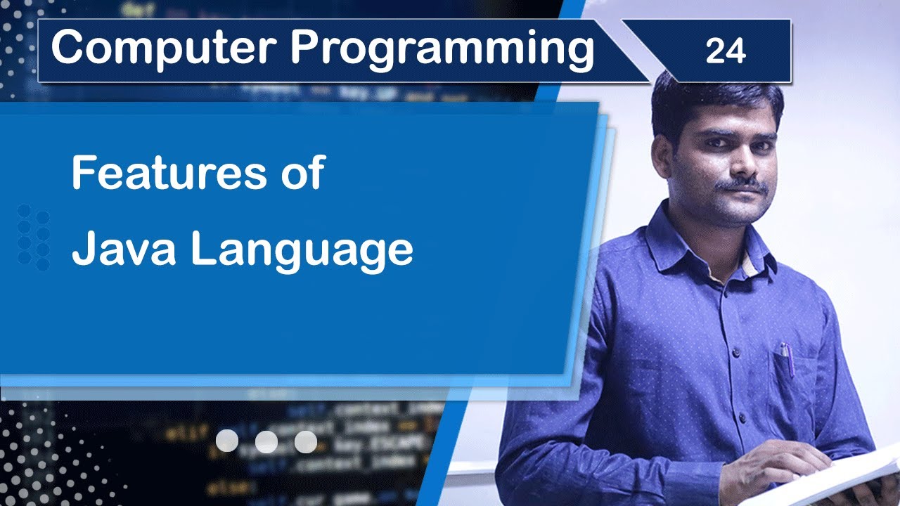 Features of JAVA Language - Computer Programming Fundamentals 24 - YouTube
