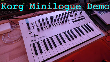Korg Minilogue Unboxing and sound demo