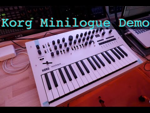 Korg Minilogue Unboxing and sound demo