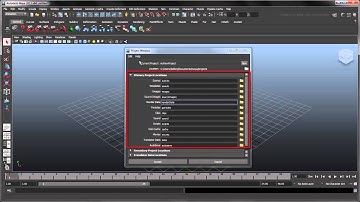 Setting a Maya project