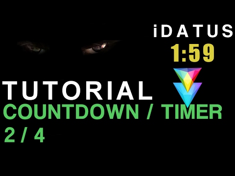 Hitfilm countdown/timer/clock/stopwatch method ②of④ Line by Line ◄iDATUS►