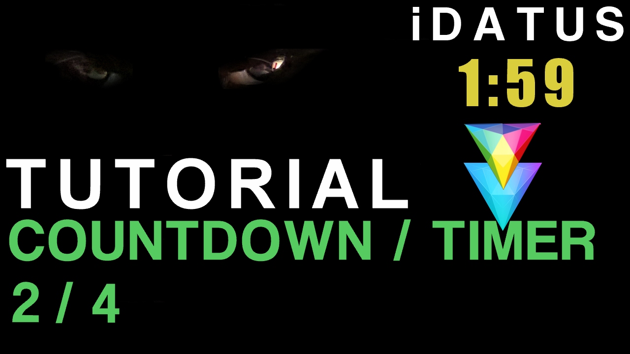 Hitfilm countdown/timer/clock/stopwatch method ②of④ Line by Line iDATUS