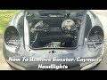 Porsche Headlight Removal Technique For Boxster and Cayman