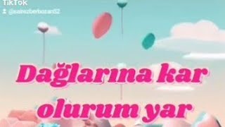 🪴  DAĞLARINA   KAR   OLURUM  🪴 🚦 Şiirli 🚦