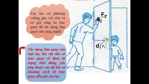 Bài: CÂN BẰNG VẬT RẮN CÓ TRỤC QUAY CỐ ĐỊNH